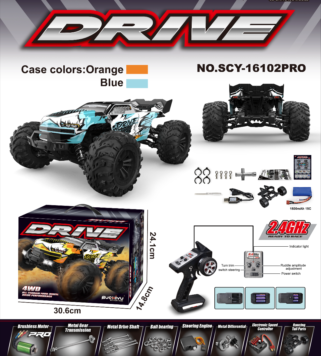 16102 Drive PRO 70 KM/H Brushless Motor Power RC Car 16102 Drive PRO 70 KM/H Brushless Motor Power RC Car